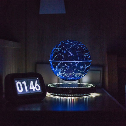 Magnetic Floating Star Globe with Rotating Illumination
