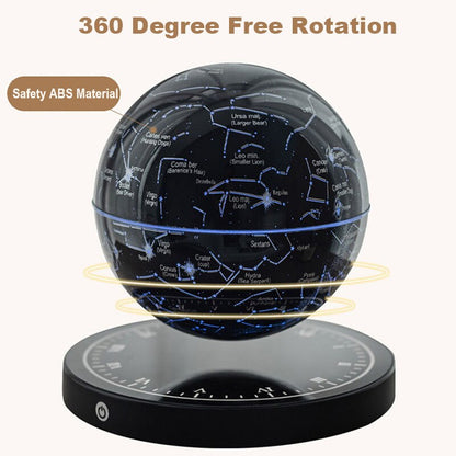 Magnetic Floating Star Globe with Rotating Illumination
