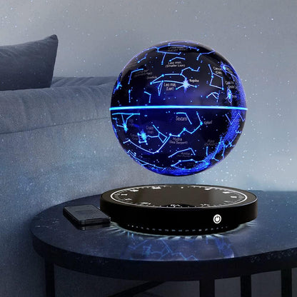 Magnetic Floating Star Globe with Rotating Illumination