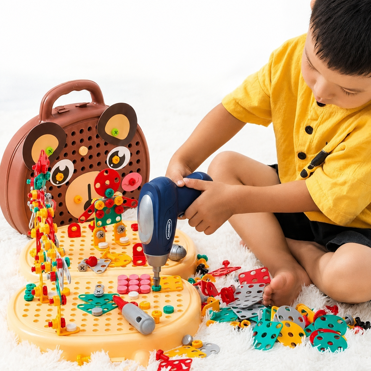 Innovative Building Set for Kids | Drill Included | Safe Materials