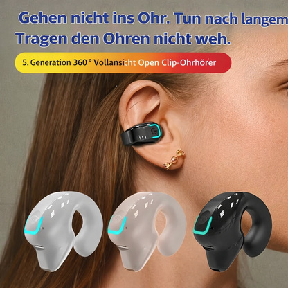 Stay Alert Wireless Earbuds | Comfortable Clip-On Design