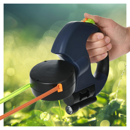 Retractable Dual Pet Leash with LED Light