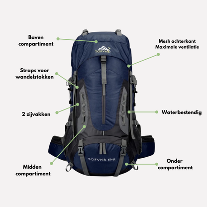 60L Waterproof Outdoor Backpack - Large and Sturdy Travel Bag