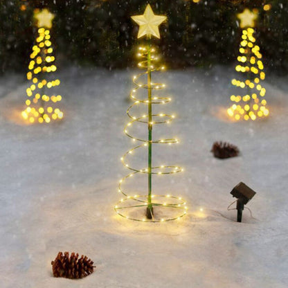 Solar-Powered LED Outdoor Christmas Tree – Wireless Decorative Lighting