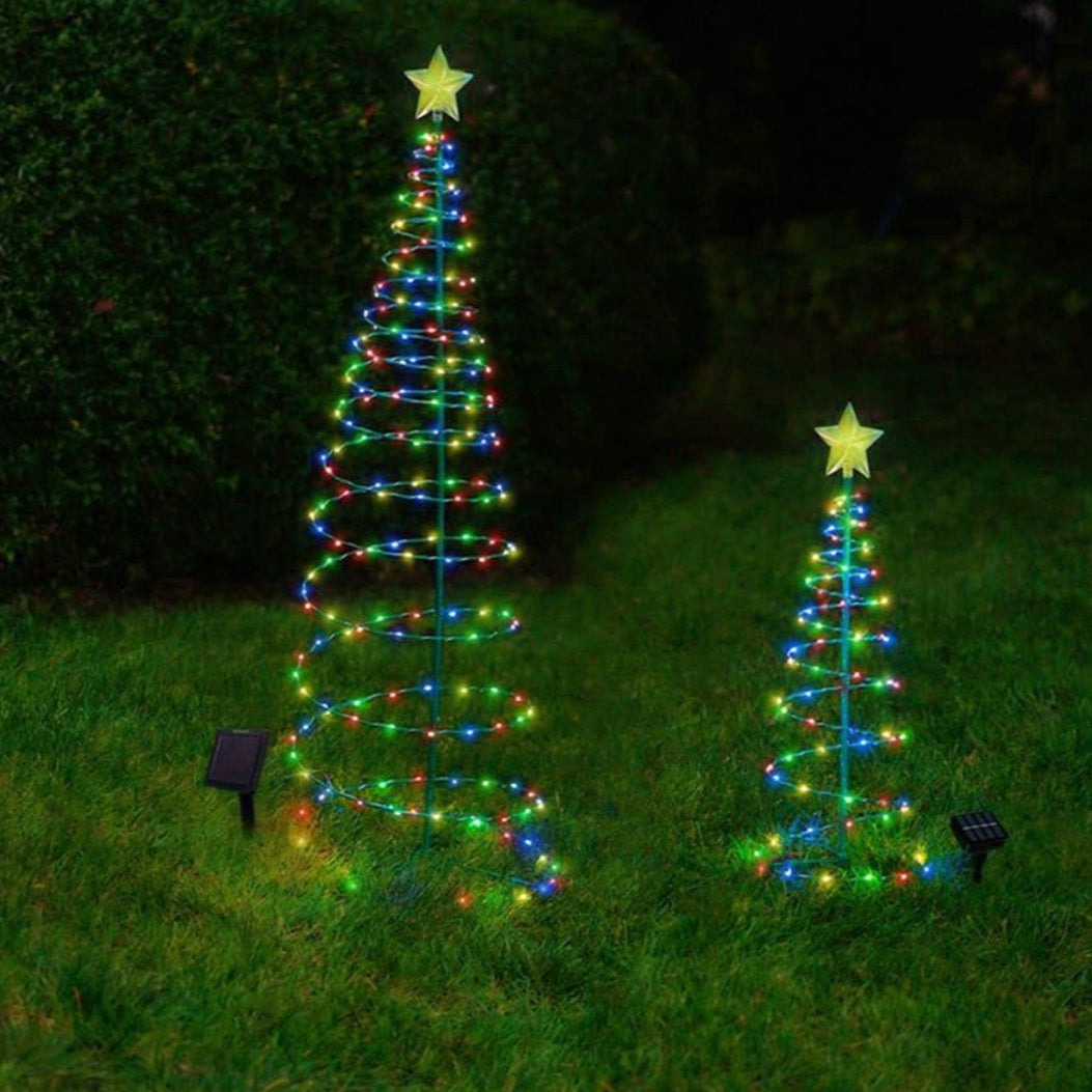 Solar-Powered LED Outdoor Christmas Tree – Wireless Decorative Lighting