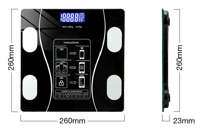Smart Body Analyzer Scale | Bluetooth Sync & Accurate Tracking