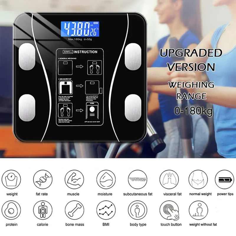 Smart Body Analyzer Scale | Bluetooth Sync & Accurate Tracking