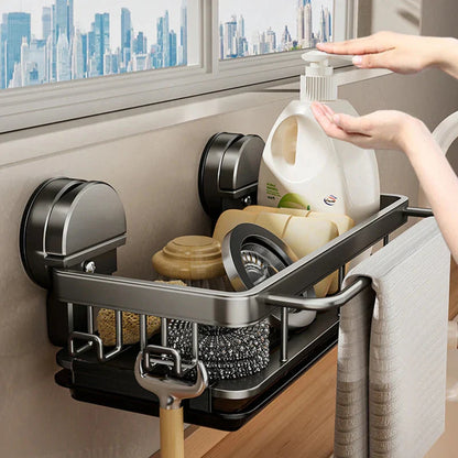 Innovative Kitchen Shelf | Powerful Suction Installation | Open Drainage