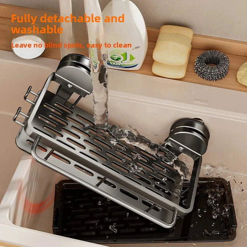 Innovative Kitchen Shelf | Powerful Suction Installation | Open Drainage