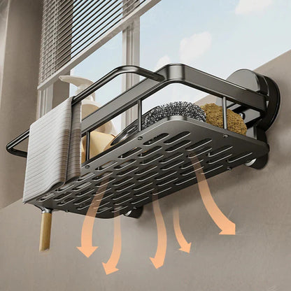 Innovative Kitchen Shelf | Powerful Suction Installation | Open Drainage