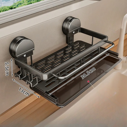 Innovative Kitchen Shelf | Powerful Suction Installation | Open Drainage