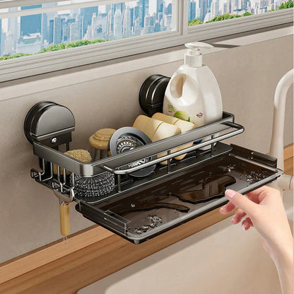 Innovative Kitchen Shelf | Powerful Suction Installation | Open Drainage