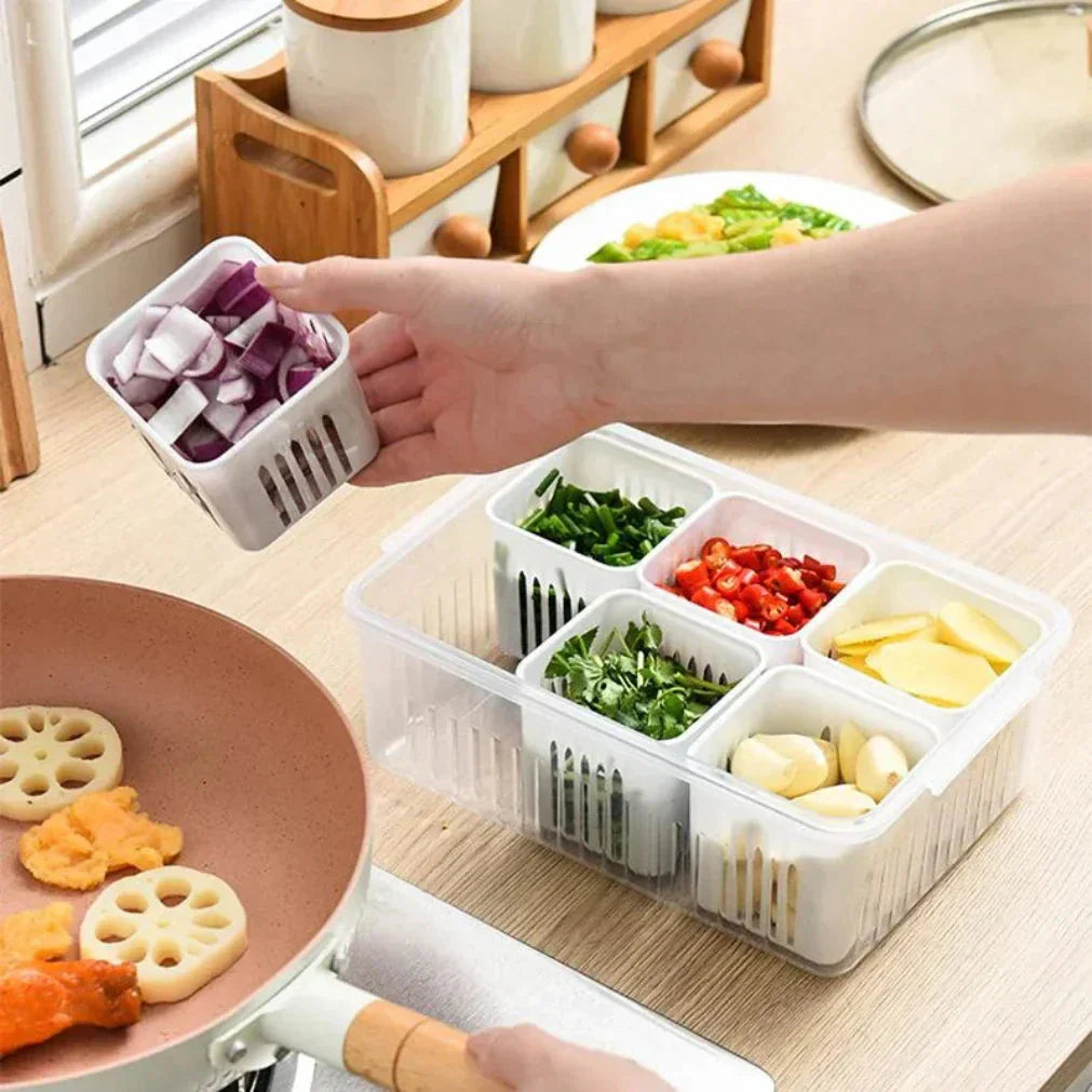 Fridge Freshkeeper | Moisture Control & Stackable Organizer