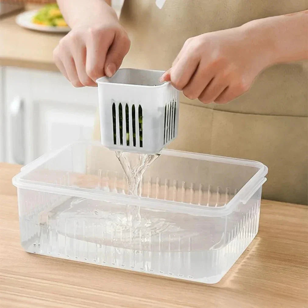 Fridge Freshkeeper | Moisture Control & Stackable Organizer
