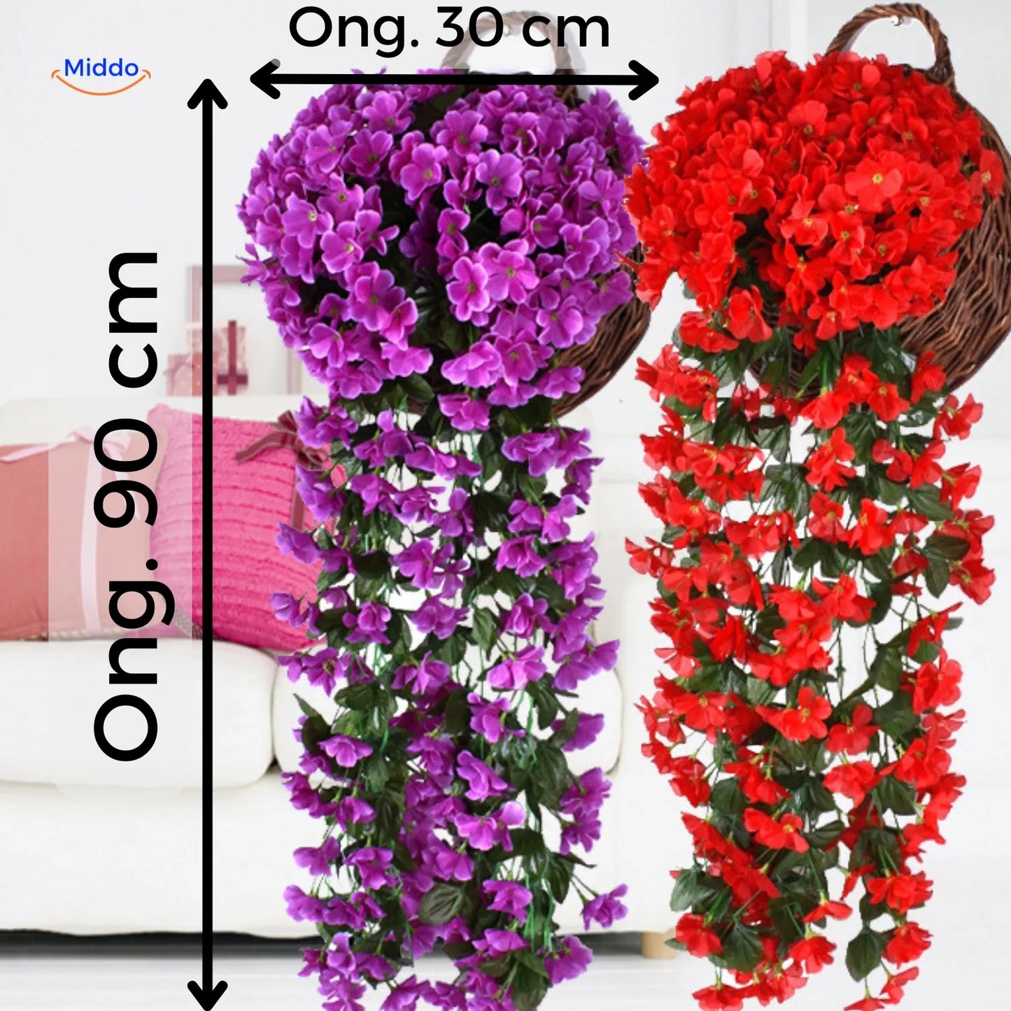 Silk Orchid Cascade Arrangement | Elegant Artificial Flowers for Any Occasion
