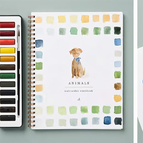 Watercolor Adventure Workbook for Beginners | Step-by-Step Guide | ArtFlow