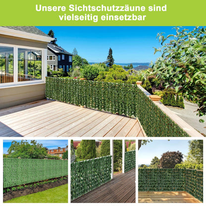 1x3m Artificial Ivy Privacy Hedge Screen