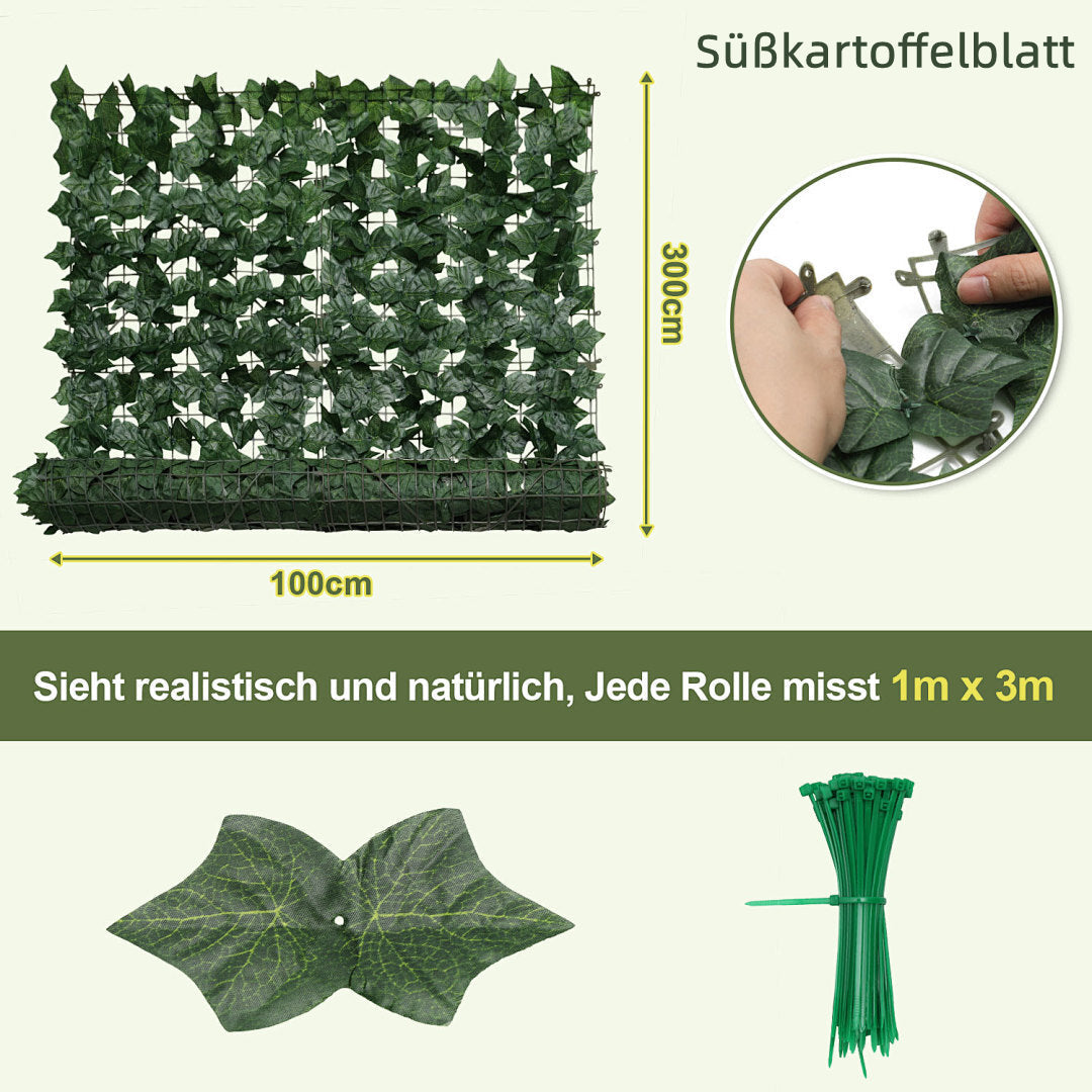 1x3m Artificial Ivy Privacy Hedge Screen
