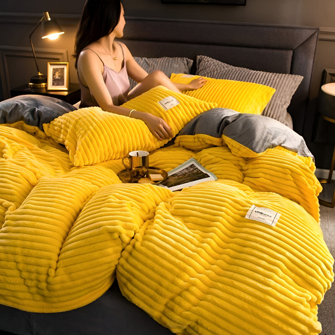 Fluffy Flannel Bedding Set - Cozy WinterWonder Style