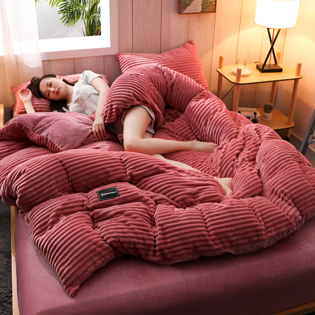 Fluffy Flannel Bedding Set - Cozy WinterWonder Style