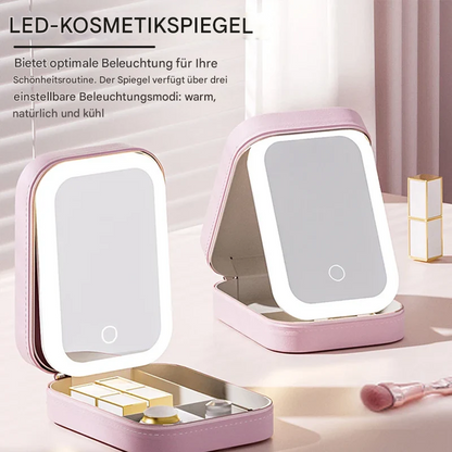Illuminated Makeup Organizer with Touch Control