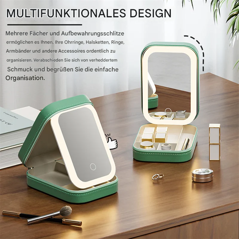Illuminated Makeup Organizer with Touch Control
