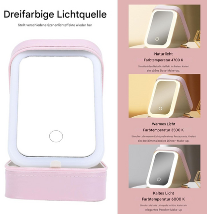 Illuminated Makeup Organizer with Touch Control