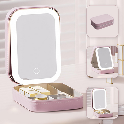 Illuminated Makeup Organizer with Touch Control