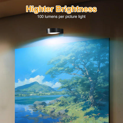 Magnetic LED Picture Light | Adjustable Brightness | LumaBeam