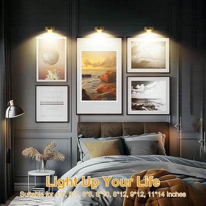 Magnetic LED Picture Light | Adjustable Brightness | LumaBeam