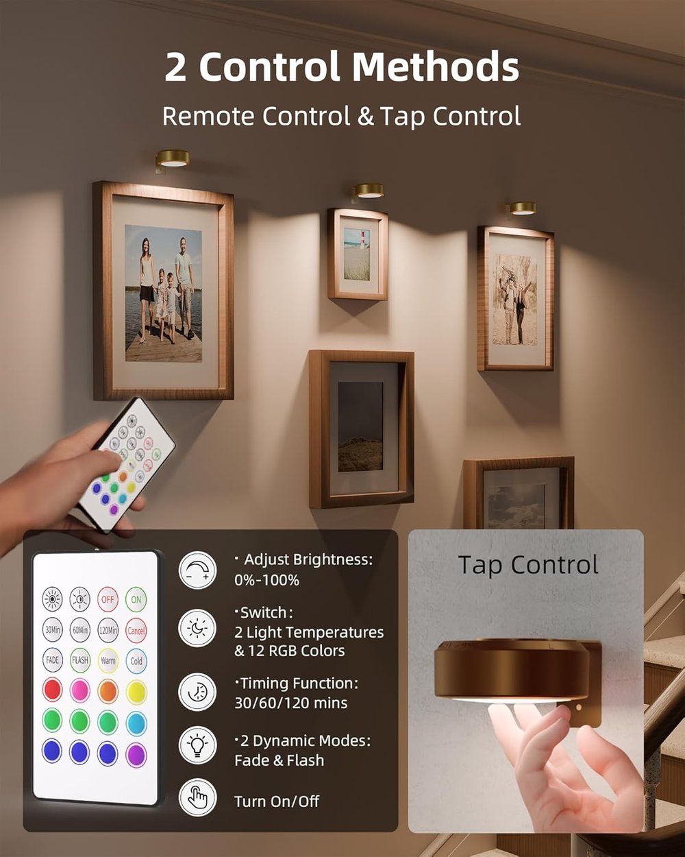 Magnetic LED Picture Light | Adjustable Brightness | LumaBeam
