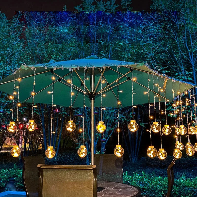 Waterproof Outdoor LED Fairy Light String – Warm White Light Garland