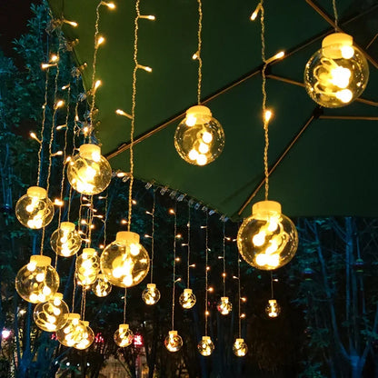 Waterproof Outdoor LED Fairy Light String – Warm White Light Garland