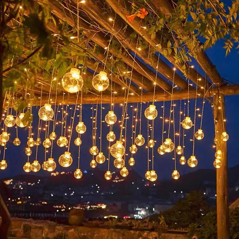 Waterproof Outdoor LED Fairy Light String – Warm White Light Garland