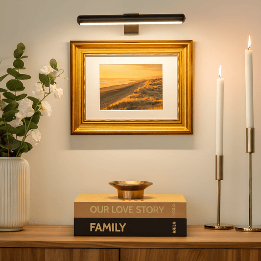 Wireless Wall Light | Adjustable Art Illumination | Rechargeable Metal Design | LumeArt