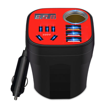 Compact Car Power Converter with Fast Charging Ports