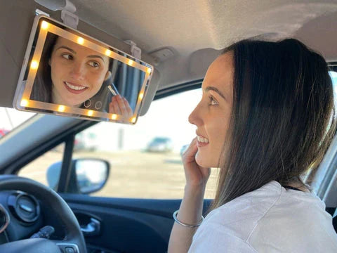 Car Rearview Mirror with LED Lighting