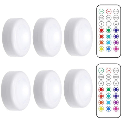 Remote Controlled Dimmable LED Puck Lights – Wireless Design
