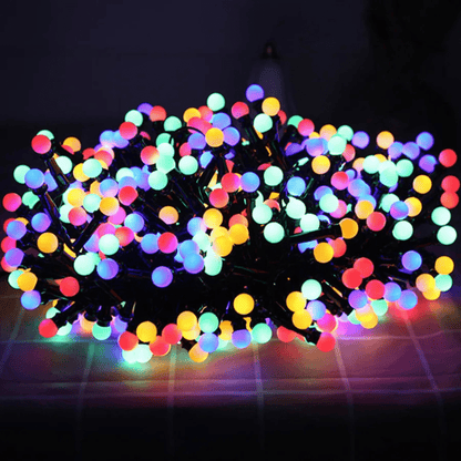 Weatherproof LED Outdoor String Lights – 8 Lighting Modes Decorative Set