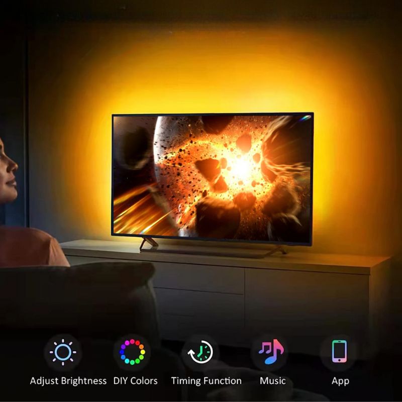 LED Light Strips for TV with HDMI Sync Box – Smart Lighting Solution