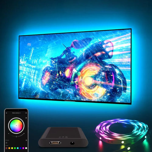 LED Light Strips for TV with HDMI Sync Box – Smart Lighting Solution
