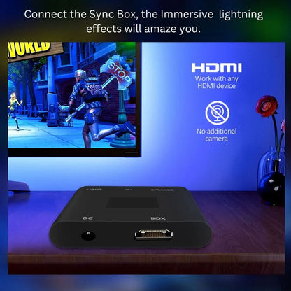 LED Light Strips for TV with HDMI Sync Box – Smart Lighting Solution