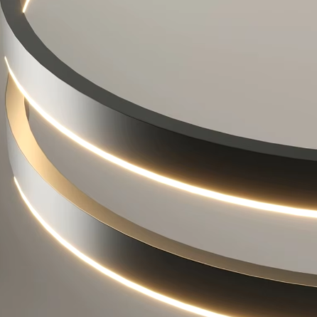 Contemporary Ceiling Light Fixture with Spiral Pendant Design