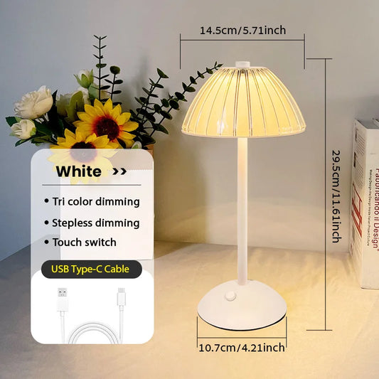 Rechargeable Dimmable Table Lamp with Touch Control