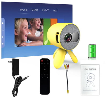 Compact HD Multimedia Projector with Bluetooth Speaker