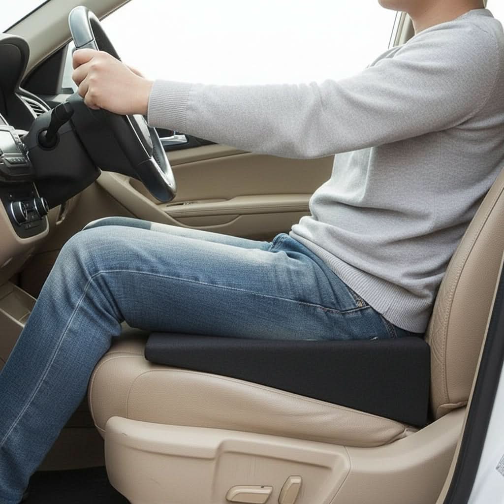 Supportive Car Seat Cushion for Back and Hip Relief