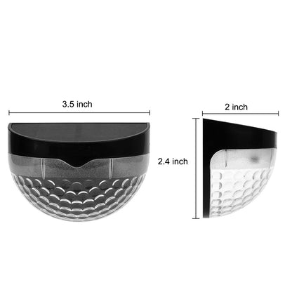 4-Pack Outdoor Solar LED Step Lights – Wall-Mounted Garden Illumination