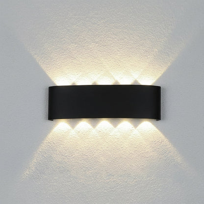 Contemporary Waterproof LED Wall Sconce for Outdoor Up and Down Lighting