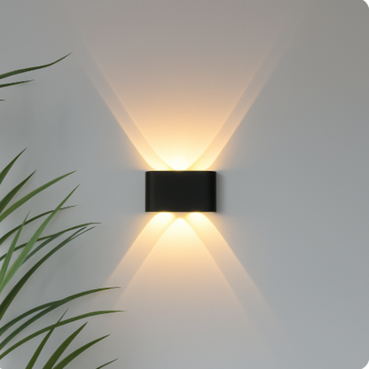 Contemporary Waterproof LED Wall Sconce for Outdoor Up and Down Lighting