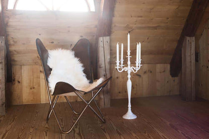 Elegant 5-Arm Candle Holder - 120 cm (White)